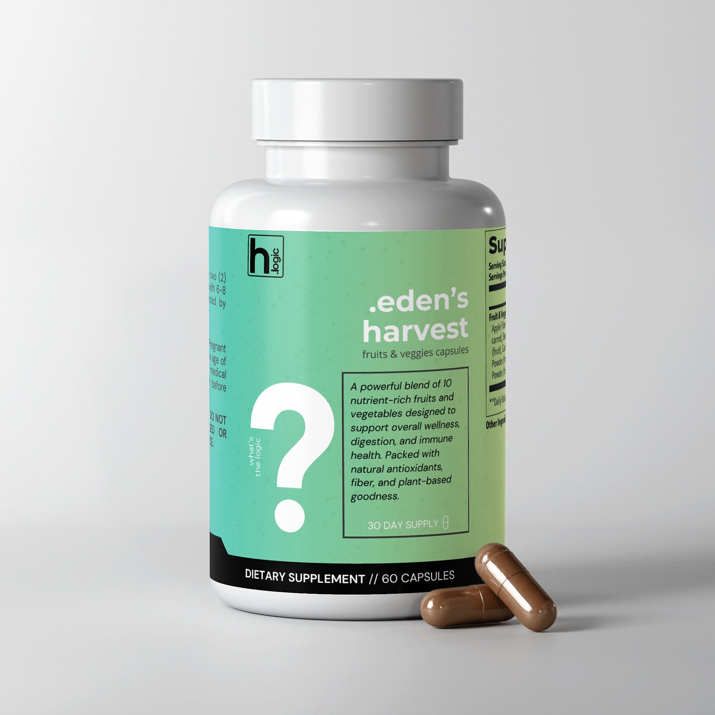 Eden's Harvest (10 Fruits & Veggies) - Health Logic 