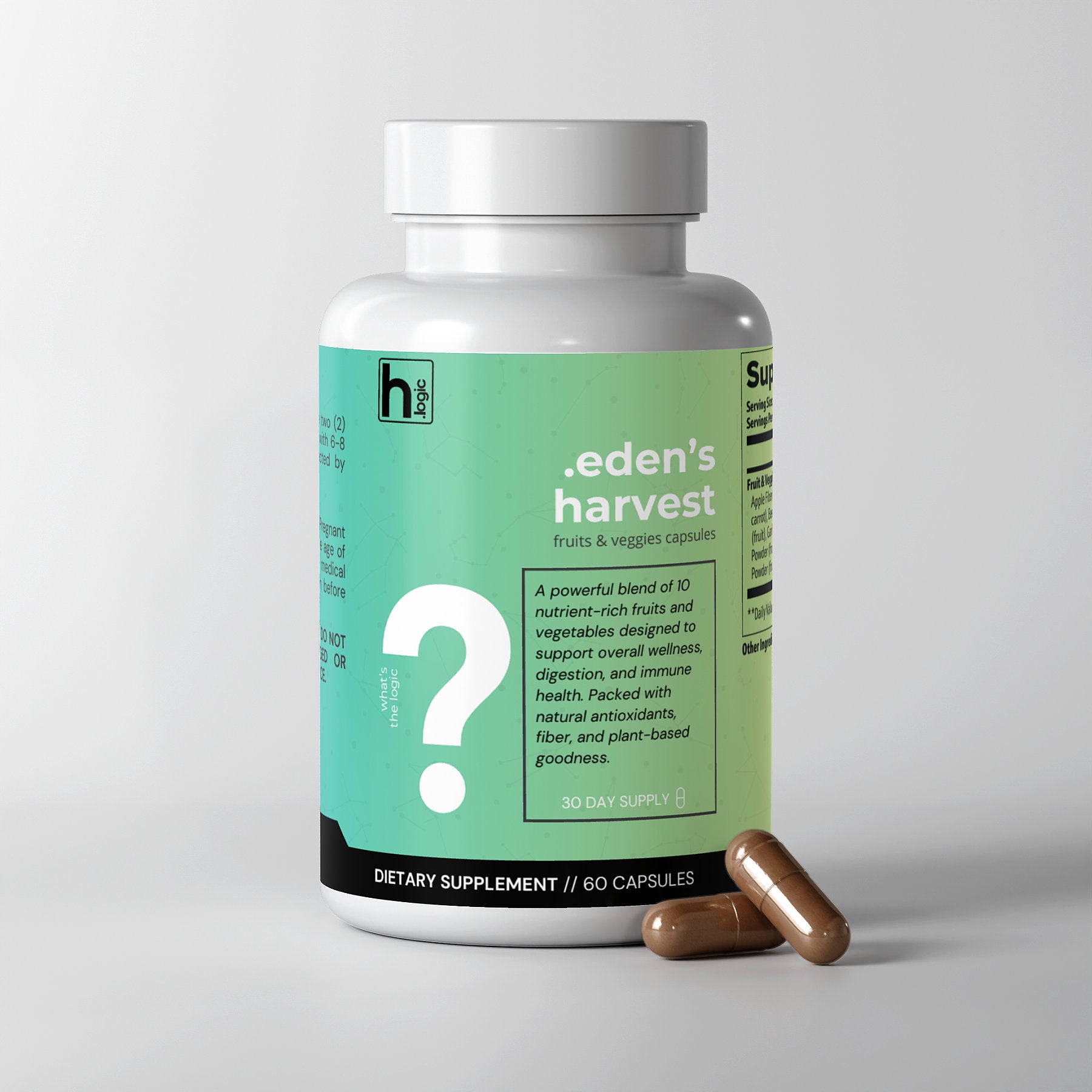 Eden's Harvest (10 Fruits & Veggies) - Health Logic 